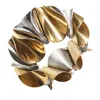 Kim Seybert Enigma Napkin Ring, Set Of 4 In Gold/ Silver