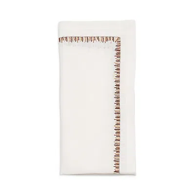 Kim Seybert Filament Napkin In White/brown