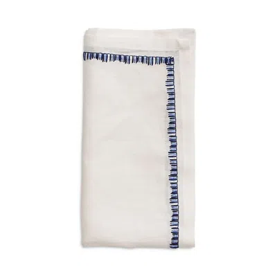 Kim Seybert Filament Napkin In White/navy