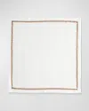 Kim Seybert Filament Napkin In White/red/green