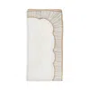 Kim Seybert Frame Napkin In White, Gold & Silver In White/gold/silver