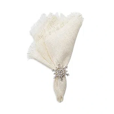 Kim Seybert Fringe Napkin Ring In Gold/silver