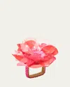 Kim Seybert Gardenia Napkin Ring In Salmon