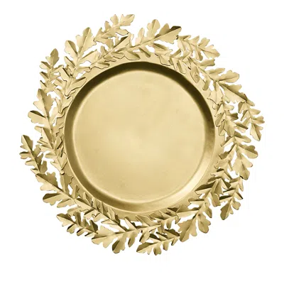 Kim Seybert Gilded Leaves Charger, Set Of 4 In Gold