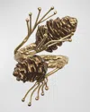 Kim Seybert Gilded Pine Napkin Ring In Gold