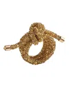 Kim Seybert Glam Knot Napkin Ring, Gold In Gold