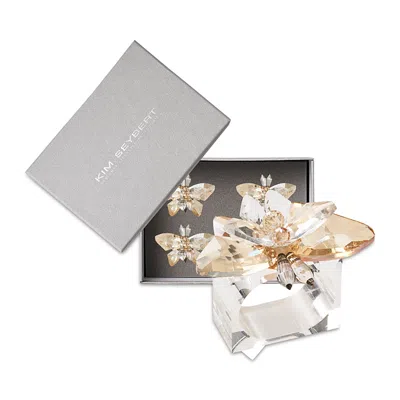 Kim Seybert Glasswing Napkin Rings, Set Of 4 In Multi