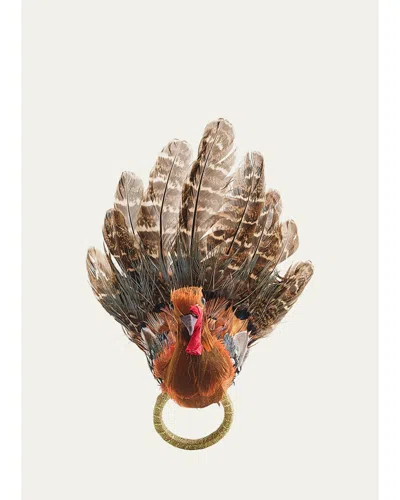 Kim Seybert Gobble Napkin Ring In Brown