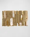 Kim Seybert Gold Matrix Napkin Ring In Gold