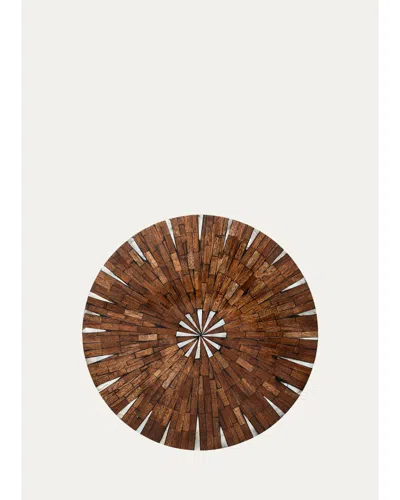 Kim Seybert Halo Wood Placemat In Brown