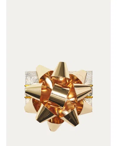 Kim Seybert Holiday Bow Napkin Ring In Gold