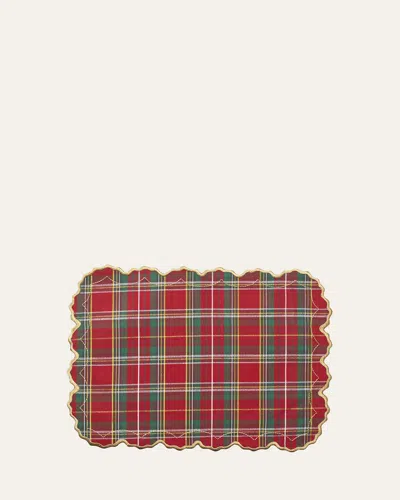 Kim Seybert Holiday Threads Placemat In Red
