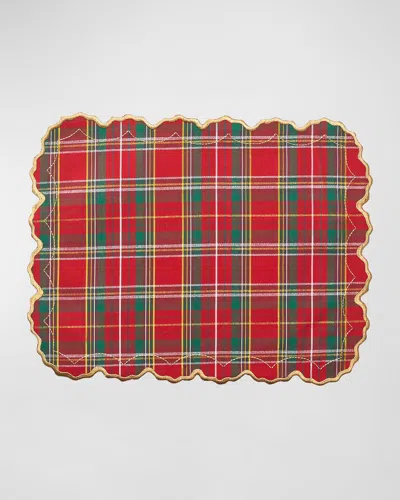 Kim Seybert Holiday Threads Placemat In Red/green/gold