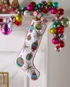 Kim Seybert Holly Jolly Beaded Stocking In Multi