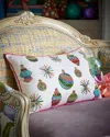 Kim Seybert Holly Jolly Holiday Pillow, 14" X 22" In Multi