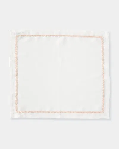 Kim Seybert Jardin Linen Napkin In White