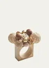 Kim Seybert Java Napkin Ring In Natural/brown