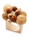 Kim Seybert Java Napkin Ring In Natural/brown