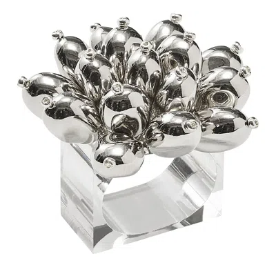 Kim Seybert Jubilee Napkin Ring, Set Of 4 In Silver