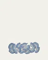 Kim Seybert Lagoon Beaded Table Runner, 16" X 39" In Blue