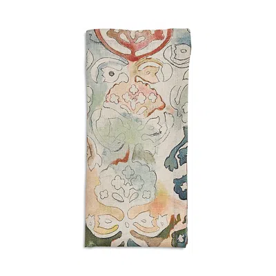 Kim Seybert Linen Giverny Printed Napkin In Green