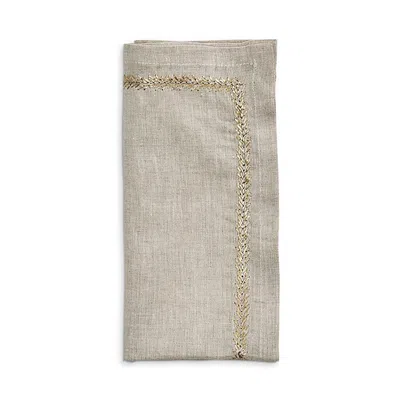 Kim Seybert Linen Jardin Napkin In Brown