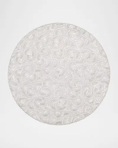 Kim Seybert Lune Beaded Placemat In White