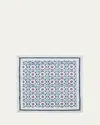 Kim Seybert Majorelle Block-printed Napkin In Redwhiteblue