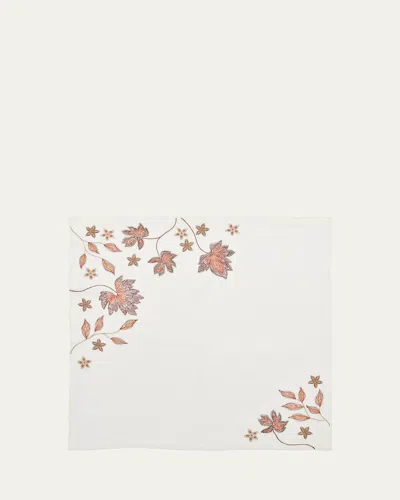 Kim Seybert Maple Hues Napkin In White/multi