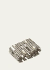 Kim Seybert Silver Matrix Napkin Ring In Silver