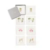 Kim Seybert Mingle Embroidered Cocktail Napkins, Set Of 8 In White/multi