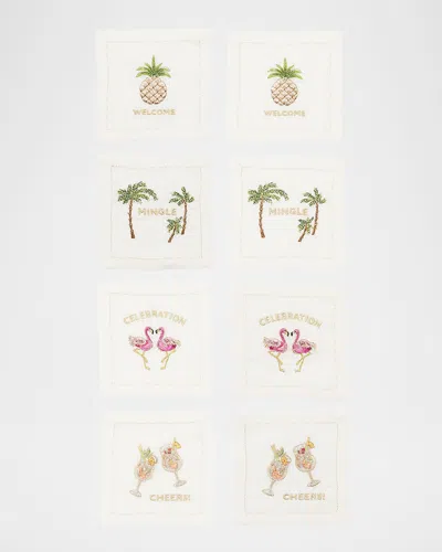 Kim Seybert Mingle Embroidered Cocktail Napkins, Set Of 8