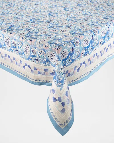 Kim Seybert Mira Tablecloth, 54" X 126" In Lilac/blue