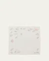 Kim Seybert Monarch Garden Linen Napkin In White