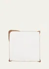 Kim Seybert Nile Napkin In White/bronze