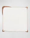 Kim Seybert Nile Napkin In White/bronze