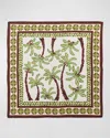 Kim Seybert Oasis Napkin In Ivory/green/brown