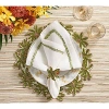Kim Seybert Oasis Placemat In Ivory, Green And Gold In Ivory/green