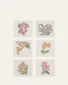 Kim Seybert Orchid Cocktail Napkins, Set Of 6 In Multi