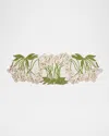 Kim Seybert Orchid Table Runner, 16" X 48" In Green