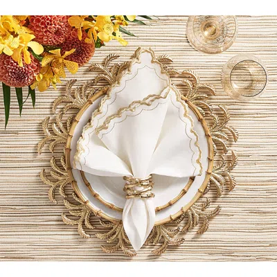 Kim Seybert Palmera Charger In Gold