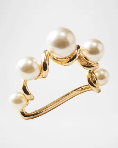 Kim Seybert Pearl Drift Napkin Ring In Gold