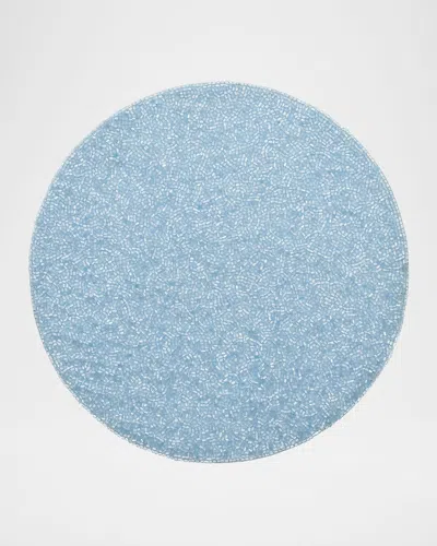 Kim Seybert Perennial Beaded Placemat In Blue