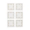 Kim Seybert Pin Dot Cocktail Napkins, Set Of 6 In Neutral