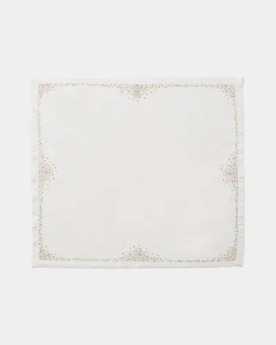Kim Seybert Pin Dot Napkin In White