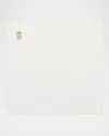 Kim Seybert Pineapple Linen Napkin In White/multi