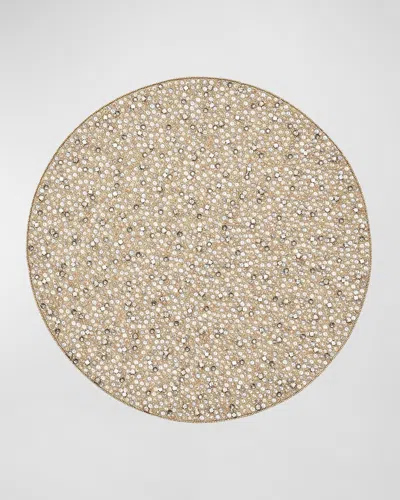 Kim Seybert Rapture Beaded Placemat In Brown