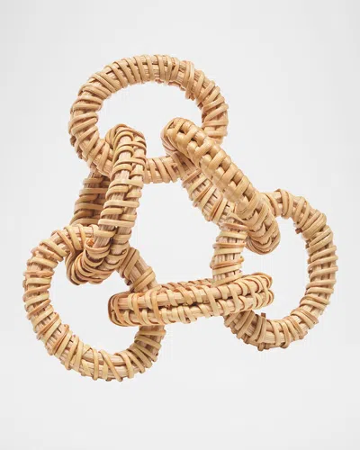 Kim Seybert Rattan Link Napkin Ring In Neutral