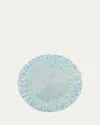 Kim Seybert Ray Beaded Placemat In Periwinkle/seafoam
