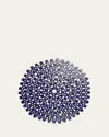 Kim Seybert Round Bamboo Placemat In Navy